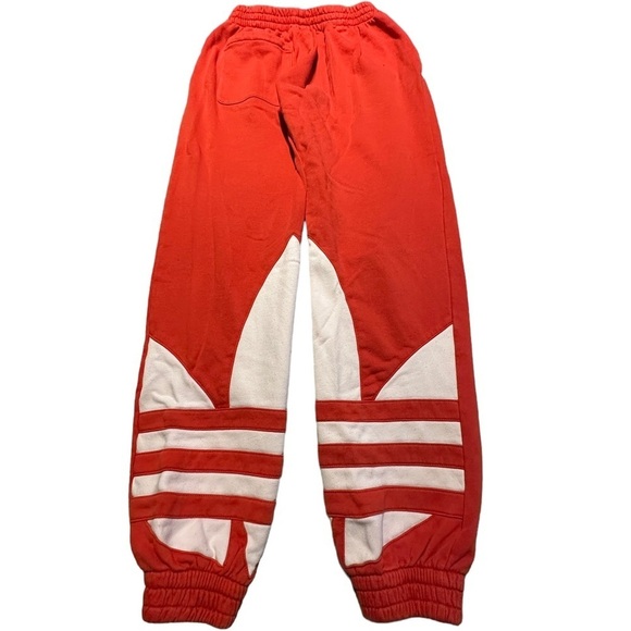 ADIDAS Big Trefoil Sweatshirt and Sweatpants in Lush Red - Picture 5 of 9